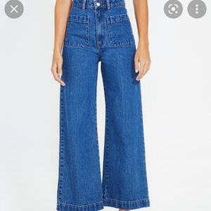 Rollas, new with tags, sailor jeans in Ashley blue. Size 30.